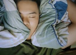 Man Sleeping well after Cannabis Use