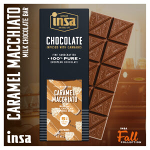 Fall cannabis products - Caramel Macchiato Milk Chocolate Bar